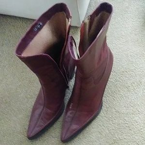 Leather boots